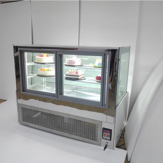 650W Double Layer Glass Cake Commercial Fridge Freezer 1