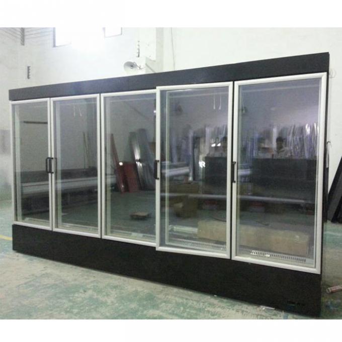 Glass Door 380V Supermarket Refrigeration Equipments 2