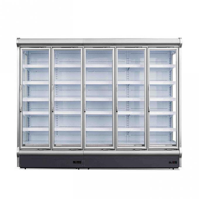 Glass Door 380V Supermarket Refrigeration Equipments 0