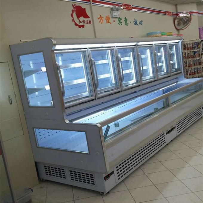 CE Combined R404A Upright Refrigerated Display Case 2