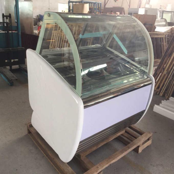 1.2m Air Cooling Ice Cream Display Freezer For Self Service 1