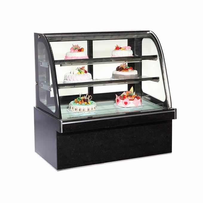 Front Curved Glass 1500*760*1250mm Bakery Display Refrigerator 0