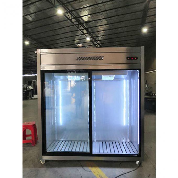 Sliding Glass Door 900W 1300L Commercial Fridge Freezer