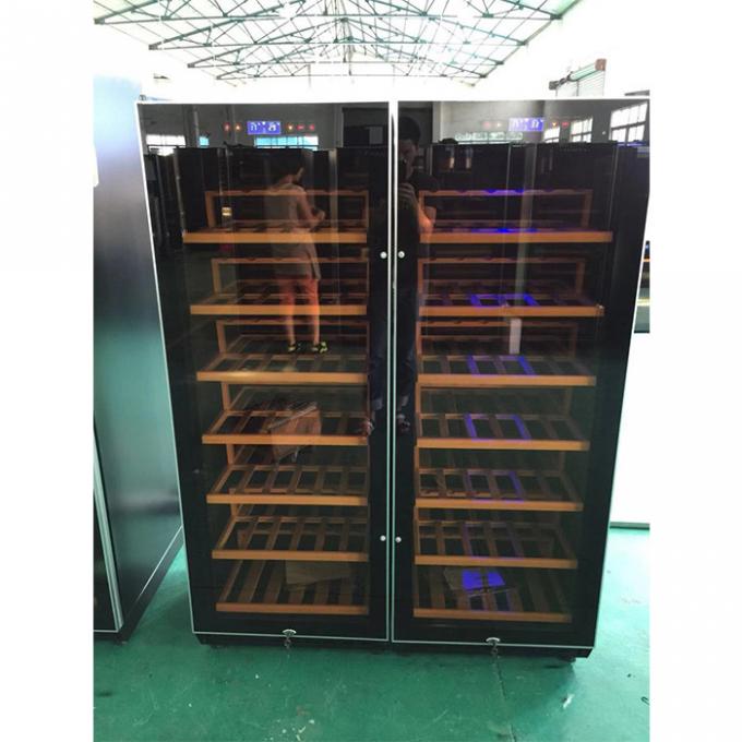 CE hinged glass door 110 bottles Wine Display Fridge 0
