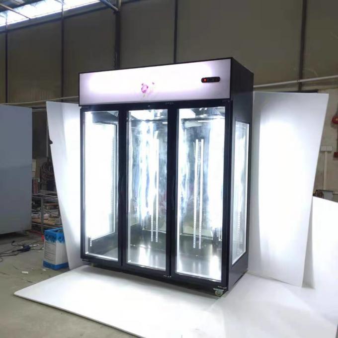 3 Glass Door 600W Custom Commercial Refrigerator 0