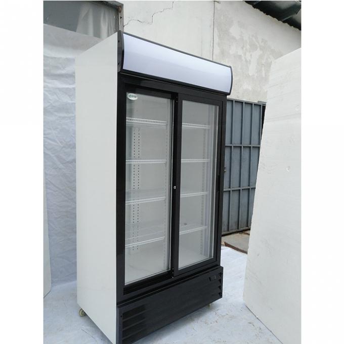 Efficient Cooling 400W 240V Glass Door Beverage Refrigerator 2