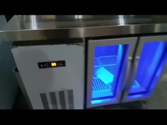 salad/pizza counter table with cover