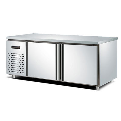 2 Door 1.8m Commercial Stainless Steel Refrigerator Freezer