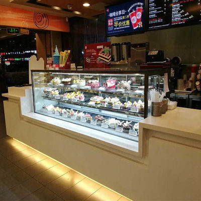 950W Commercial Bakery Equipments 2m 3 Tier Refrigerated Cake Display Cabinets