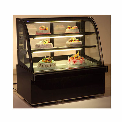 Front Curved Glass 1500*760*1250mm Bakery Display Refrigerator