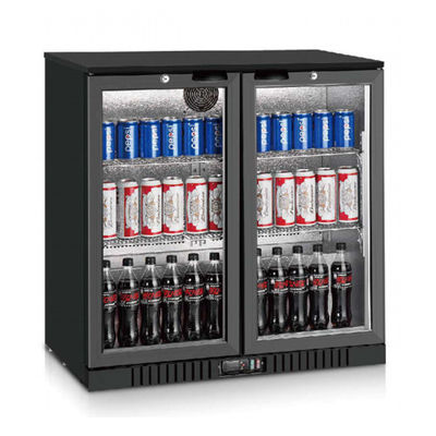 Twin Door 210 litres 520mm Under Counter Bottle Coolers