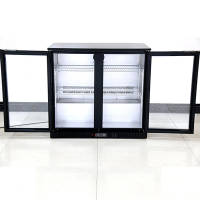 900*520*835mm Commercial Glass Door Coolers 208L Double glass display fridge
