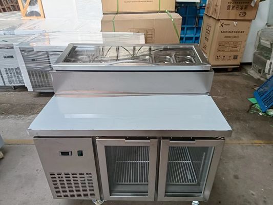 Under Counter Salad Table Commercial Refrigeration Pizza/Sandwich Prep Table