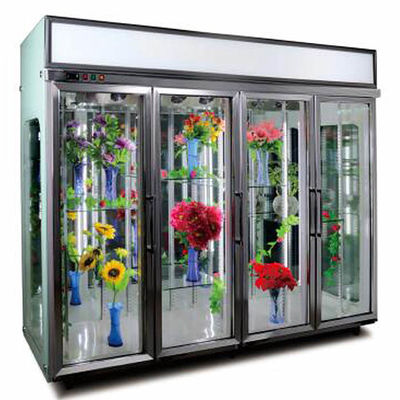quality  3 Glass Door 600W Custom Commercial Refrigerator factory
