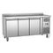 6ft 550L Commercial Stainless Steel Refrigerator Freezer