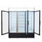 ROHS CFC Free Commercial Glass Door Coolers 1500L Upright Glass Door Bar Fridge