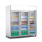 CE 600W Double layer Glass Door Refrigerator Commercial