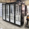 2500L Reach In Cooler 4 Glass Door Refrigerator For Convenience Store
