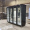 2500L Reach In Cooler 4 Glass Door Refrigerator For Convenience Store
