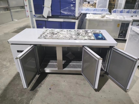 300L Under Counter Salad Chiller Commercial Table For Kitchen Restaurant