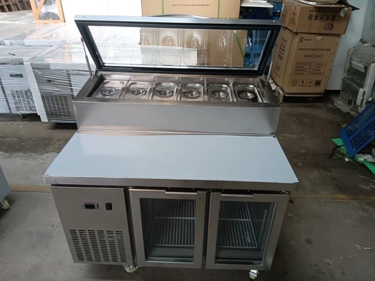 Under Counter Salad Table Commercial Refrigeration Pizza/Sandwich Prep Table