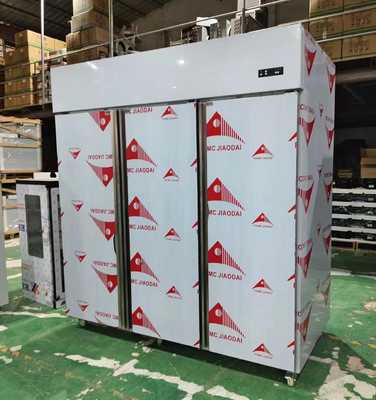 Commercial Kitchen Upright Stainless Steel Fridge 3 Door Fridge Refrigerated