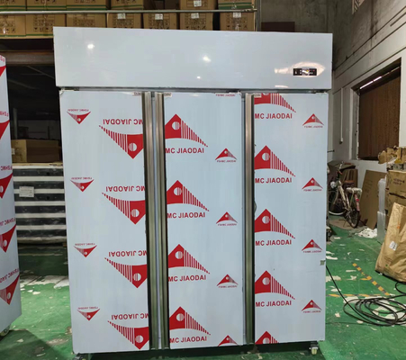 Commercial Kitchen Upright Stainless Steel Fridge 3 Door Fridge Refrigerated