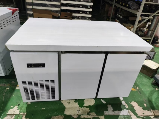 1.2M Commercial Undercounter Chiller Refrigerator  Workbench For Kitchen Guangzhou Factory  Stainless Steel Worktable