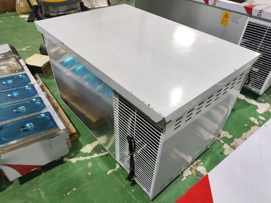 1.2M Commercial Undercounter Chiller Refrigerator  Workbench For Kitchen Guangzhou Factory  Stainless Steel Worktable