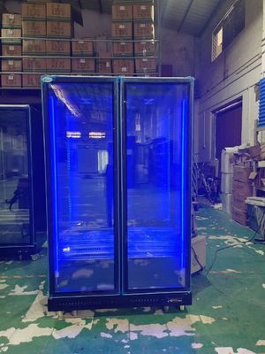Commercial Upright Refrigerator Beverage Cooler Display Fridge With Glass Door
