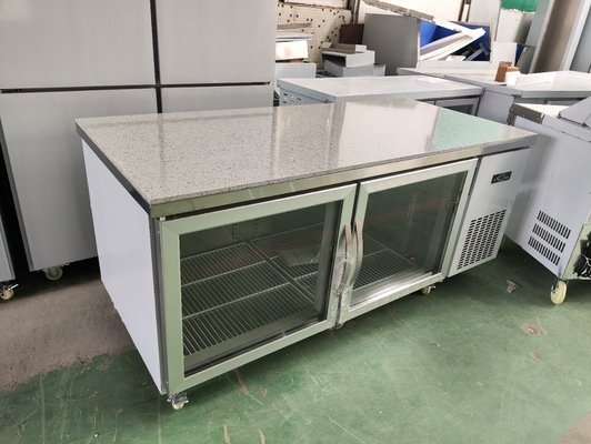 Under Counter Refrigerator for Restaurant Commercial Worktable with Glass Door