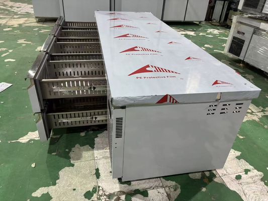 Commercial 8-Drawers Counter Table Under Counter Kitchen Workbench Refrigerator