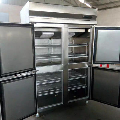 2000mm 550W Commercial Stainless Steel Refrigerator Freezer