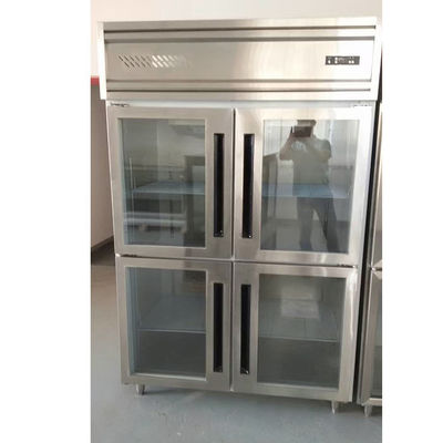 Air Flow System 360W SS Double Door Upright Chiller