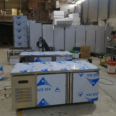 LED Display 1.5m Fan Cooling Under Counter Chiller 2 Door