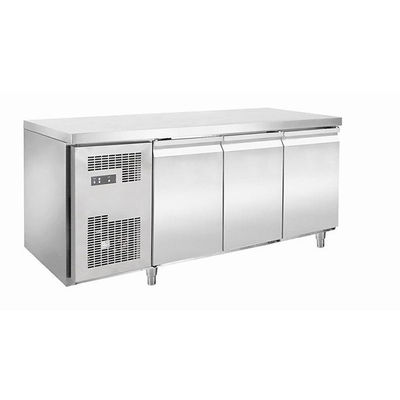 Three Door 0.8m Under Counter Deep Freezer For Cafeteria