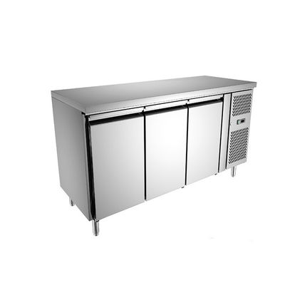 Three Door 0.8m Under Counter Deep Freezer For Cafeteria