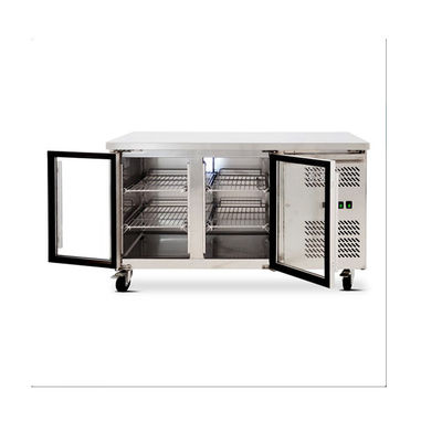 Stainless Steel Fan Cooling 2 Door Undercounter Chiller
