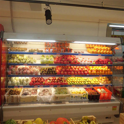 2M 1896W Supermarket Refrigeration Equipments For Fruit