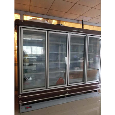 Vertical 1250L Supermarket Refrigeration Equipments