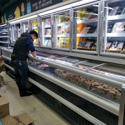 CE Combined R404A Upright Refrigerated Display Case