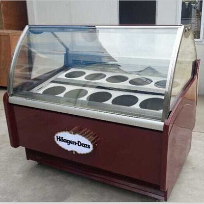 1500*1130*1350mm Auto Defrosting Gelato Display Freezer