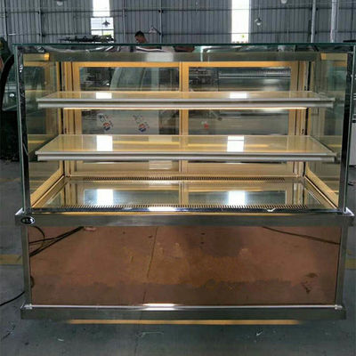 950W Commercial Bakery Equipments 2m 3 Tier Refrigerated Cake Display Cabinets