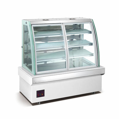 CPU Control Commercial Bakery Equipments 760W 4 Tier Pastry Display Refrigerator