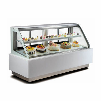 Flat Shelves 900W Commercial Bakery Equipments 1.8m Bakery Display Fridge