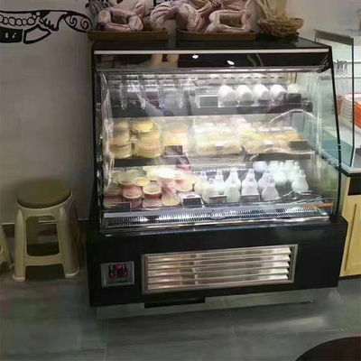 Air Cooling 1000W Bakery Refrigerator Showcase For Sandwich