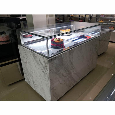 Back Sliding Door 1 Tier 900W Bakery Display Fridge