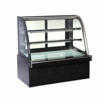 Front Curved Glass 1500*760*1250mm Bakery Display Refrigerator
