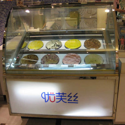 1200*1130*1350mm 12 Pans CE Ice Cream Display Chiller