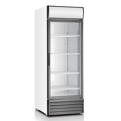 Fan Cooling Commercial Glass Door Coolers 360L Convenience Store Display Cooler